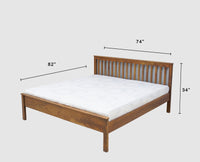 Adelaide Solid Wood King Size Bed - Furniselan-Teak-Finish