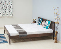 Adelaide Solid Wood King Size Bed - Furniselan-Grey-Finish