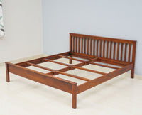 Adelaide Solid Wood King Size Bed - Furniselan-Maple-Finish