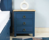 Aleppo Wooden Bedside Table - Furniselan China-Blue