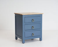 Aleppo Wooden Bedside Table - Furniselan China-Blue