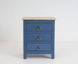 Aleppo Wooden Bedside Table - Furniselan China-Blue