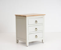 Aleppo Wooden Bedside Table - Furniselan Milky-White