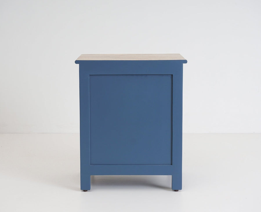 Aleppo Wooden Bedside Table - Furniselan China-Blue