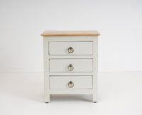 Aleppo Wooden Bedside Table - Furniselan Milky-White