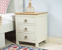 Aleppo Wooden Bedside Table - Furniselan Milky-White