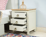 Aleppo Wooden Bedside Table - Furniselan - Frosty White