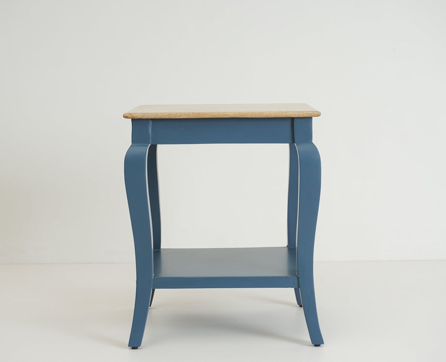 Alexandria Solid Wood End Table - Furniselan China-Blue