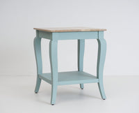 Alexandria Solid Wood End Table - Furniselan Silt-Green