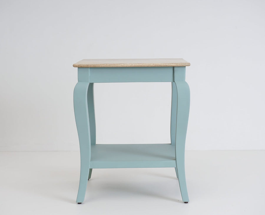 Alexandria Solid Wood End Table - Furniselan Silt-Green