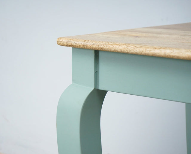 Alexandria Solid Wood End Table - Furniselan Silt-Green