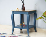 Alexandria Solid Wood End Table - Furniselan China-Blue
