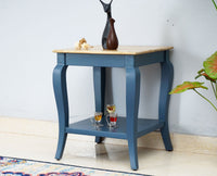 Alexandria Solid Wood End Table - Furniselan China-Blue