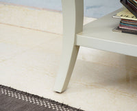 Alexandria Solid Wood End Table - Furniselan Milky-White