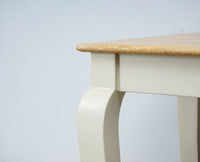 Alexandria Solid Wood End Table - Furniselan Milky-White