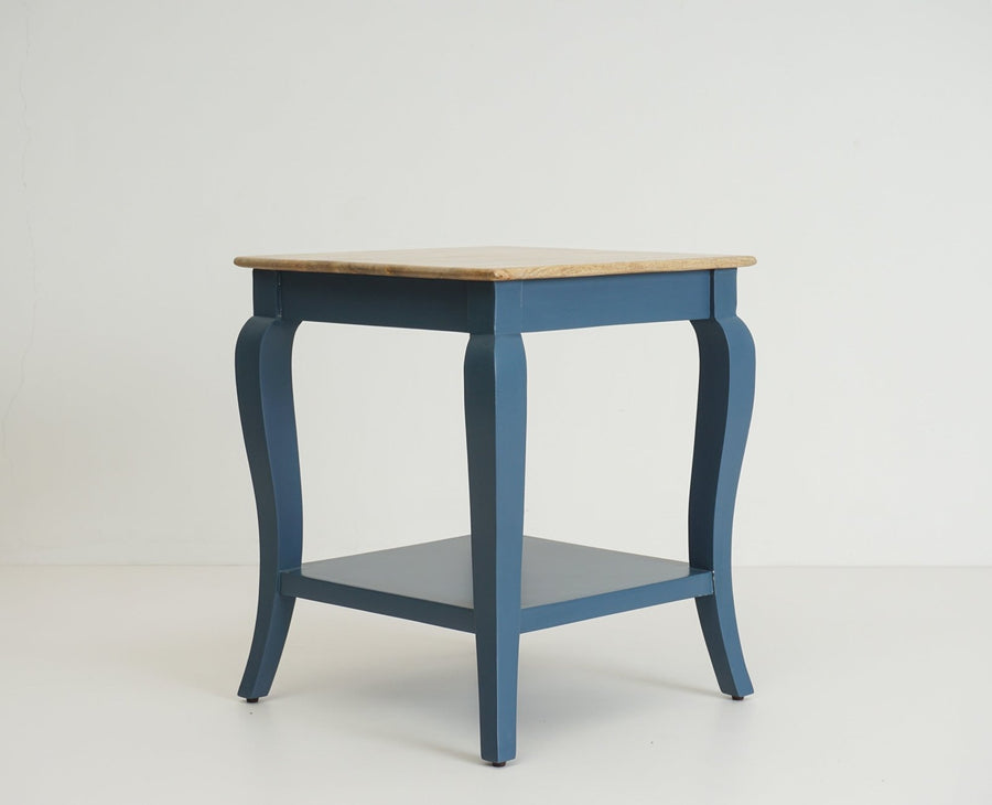 Alexandria Solid Wood End Table - Furniselan China-Blue