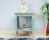 Alexandria Solid Wood End Table - Furniselan Silt-Green