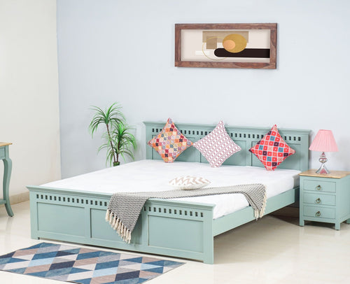 Alexandria Solid Wood King Size Bed
