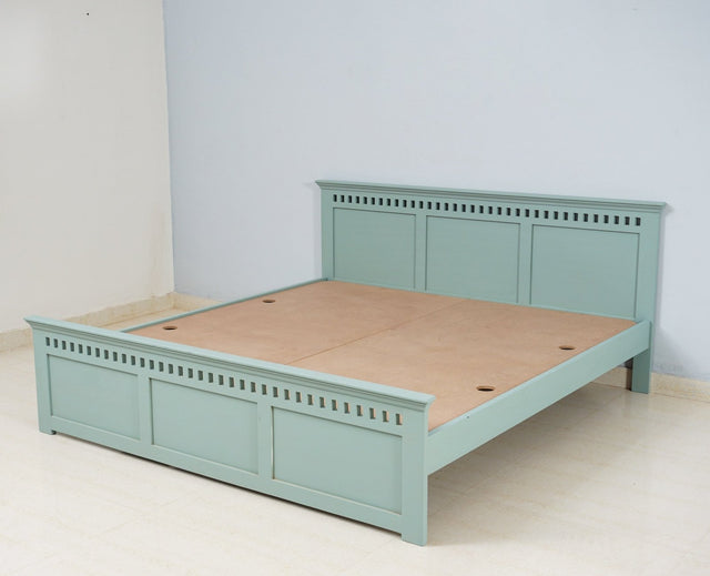 Alexandria Solid Wood Queen Size - Furniselan Silt-Green