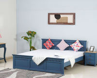 Alexandria Solid Wood Queen Size - Furniselan China-Blue