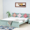 Alexandria Solid Wood Queen Size - Furniselan Silt-Green