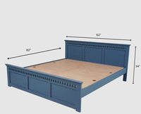 Alexandria Solid Wood Queen Size - Furniselan China-Blue
