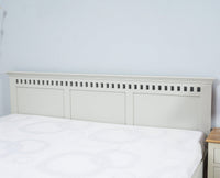 Alexandria Solid Wood Queen Size - Furniselan Milky-White