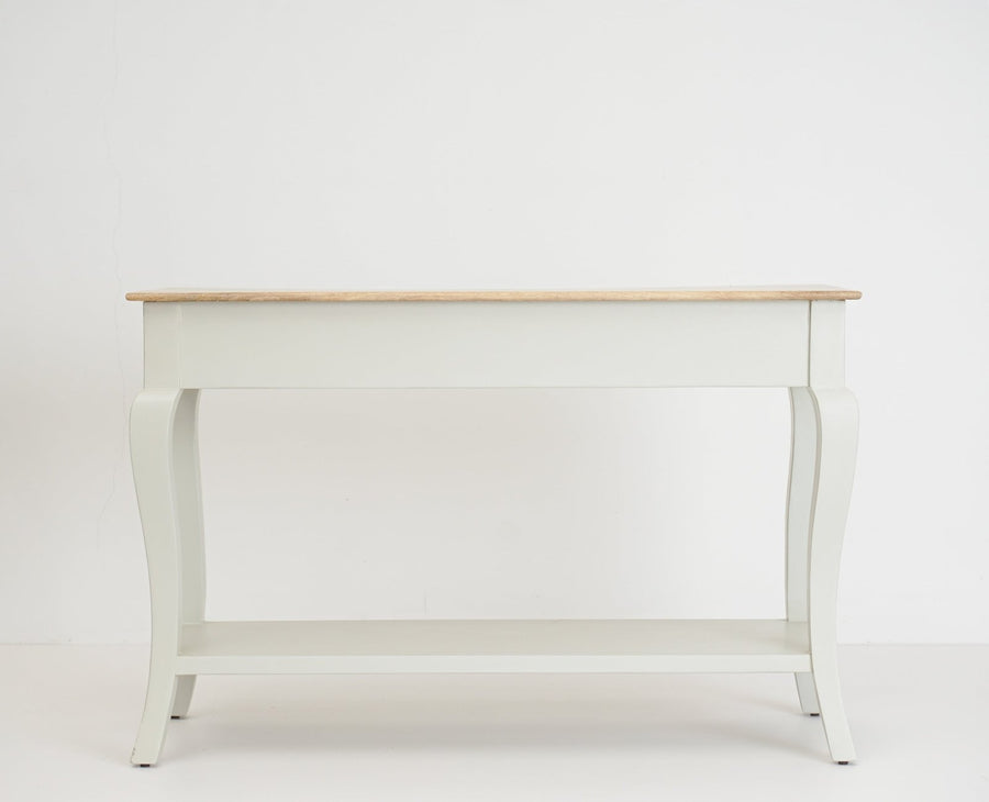 Alexandria Wooden Console Table Two Drawer - Console Table - Furniselan - Frosty White