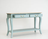 Alexandria Wooden Console Table Two Drawer - Console Table - Furniselan Silt-Green