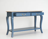 Alexandria Wooden Console Table Two Drawer - Console Table - Furniselan China-Blue