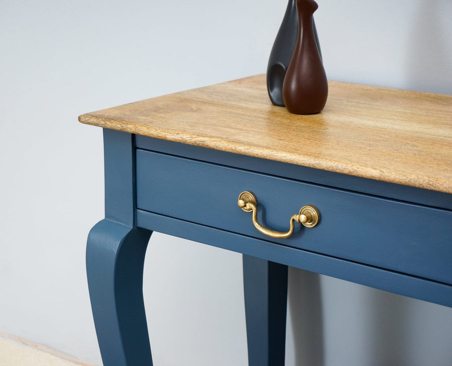 Alexandria Wooden Console Table Two Drawer - Console Table - Furniselan China-Blue