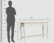 Alexandria Wooden Console Table Two Drawer - Console Table - Furniselan
