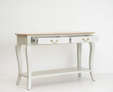 Alexandria Wooden Console Table Two Drawer - Console Table - Furniselan - Frosty White