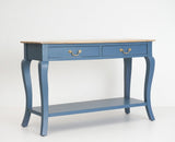 Alexandria Wooden Console Table Two Drawer - Console Table - Furniselan China-Blue
