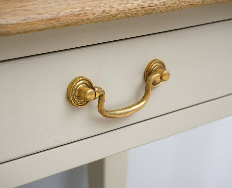 Alexandria Wooden Console Table Two Drawer - Console Table - Furniselan - Frosty White
