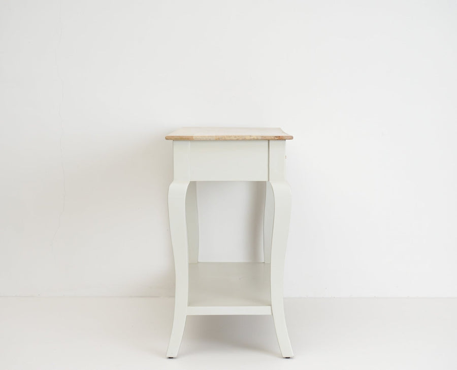 Alexandria Wooden Console Table Two Drawer - Console Table - Furniselan - Frosty White