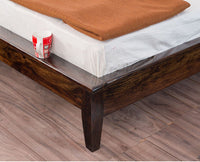Amravati Sheesham Wood Queen Size Bed - Queen Size Bed - Furniselan - Teak-Finish