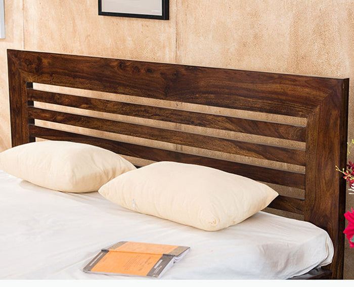 Amravati Sheesham Wood Queen Size Bed - Queen Size Bed - Furniselan