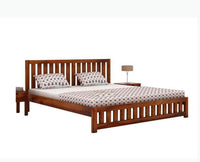 Amritsar Sheesham Wood King Size Bed - King Size Bed - Furniselan-Maple-Finish