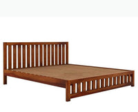 Amritsar Sheesham Wood King Size Bed - King Size Bed - Furniselan-Maple-Finish
