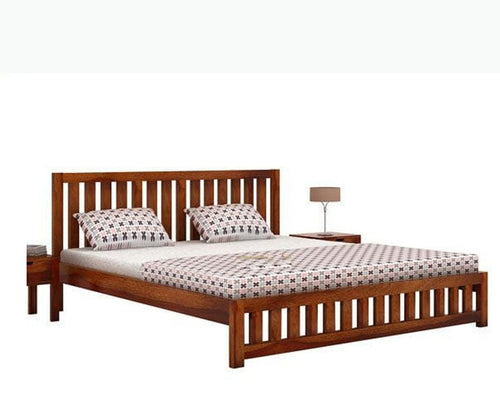 Amritsar Sheesham Wood Queen Size Bed - Queen Size Bed - Furniselan
