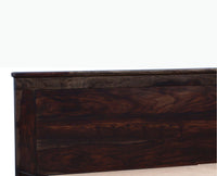 Amsterdam Sheesham Wood Queen Size Bed with Storage Trolley - Queen Size Bed - Furniselan-Grey-Finish