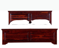 Ankara Sheesham Wood King Size Bed - King Size Bed - Furniselan-Maple-Finish