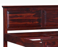 Ankara Sheesham Wood King Size Bed - King Size Bed - Furniselan-Maple-Finish