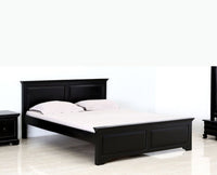 Ankara Sheesham Wood King Size Bed - King Size Bed - Furniselan-Walnut-Finish