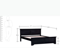 Ankara Sheesham Wood King Size Bed - King Size Bed - Furniselan-Walnut-Finish