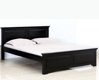 Ankara Sheesham Wood Queen Size Bed - Queen Size Bed - Furniselan-Walnut-Finish