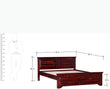 Ankara Sheesham Wood Queen Size Bed - Queen Size Bed - Furniselan