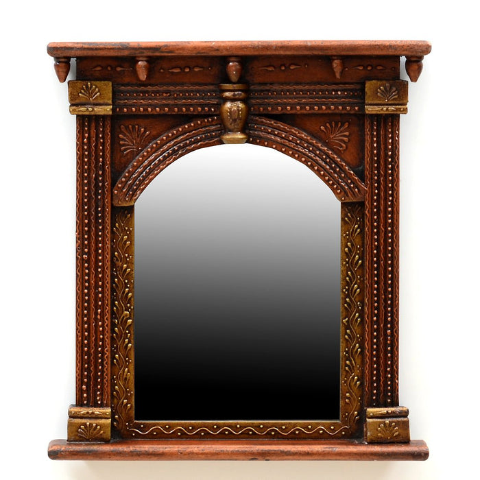 Antique Wood Wall Mirror - Furniselan
