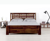 Antwerp Sheesham Wood King Size Bed - King Size Bed - Furniselan-Teak-Finish